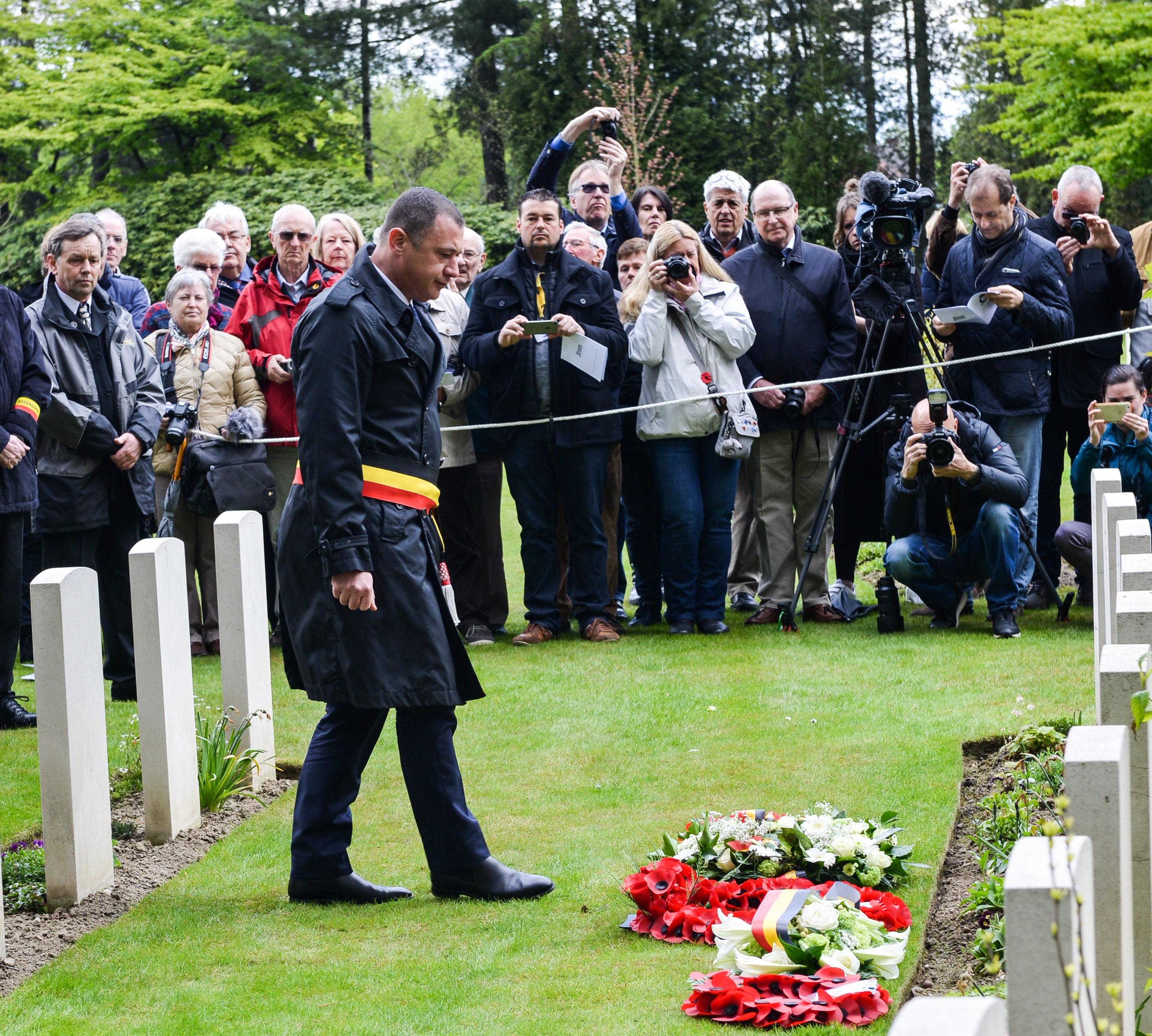 De begrafenis van de laatste slachtoffers van de Lancaster NN775 op vrijdag 28/4/17